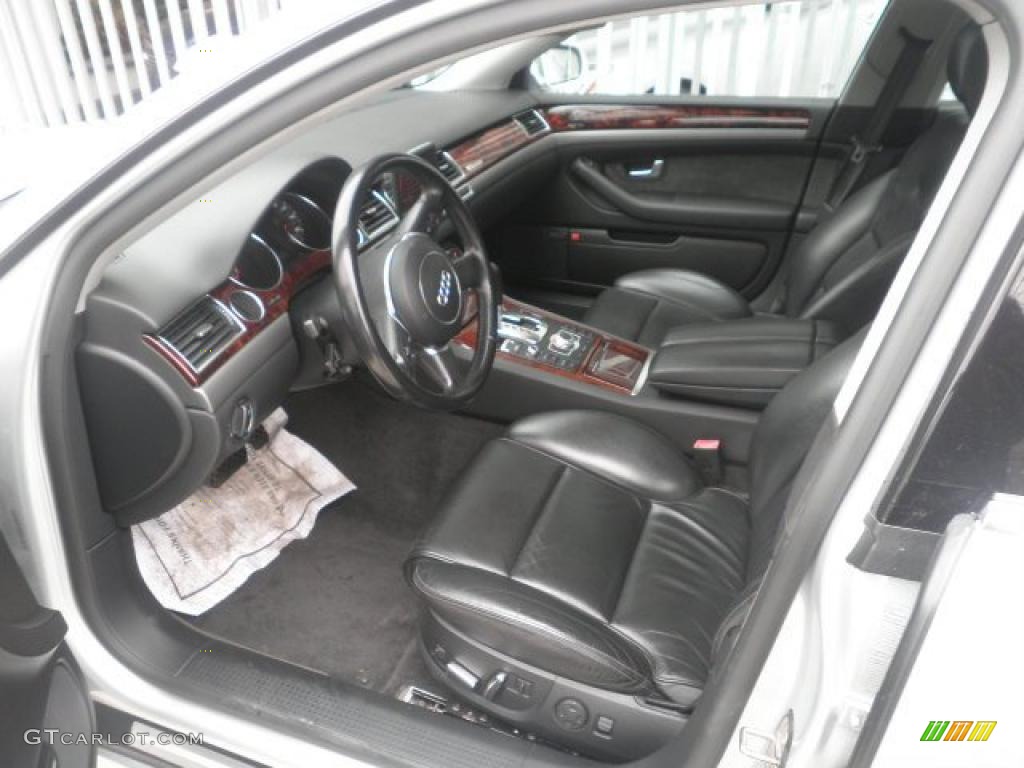 Black Interior 2005 Audi A8 L 4.2 quattro Photo #47675717