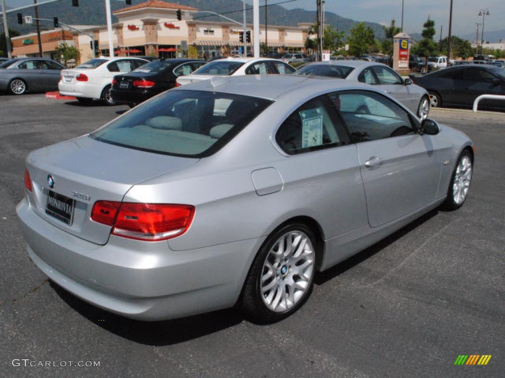 2008 3 Series 328i Coupe - Titanium Silver Metallic / Black photo #7