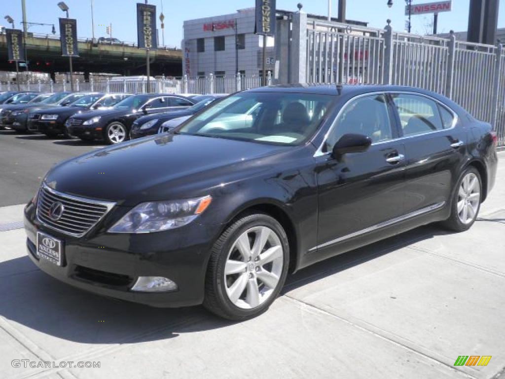 2008 Obsidian Black Lexus LS 600h L Hybrid 47636489 Photo 3