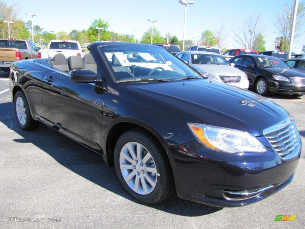 Blackberry Pearl 2011 Chrysler 200 Touring Convertible Exterior Photo #47676775