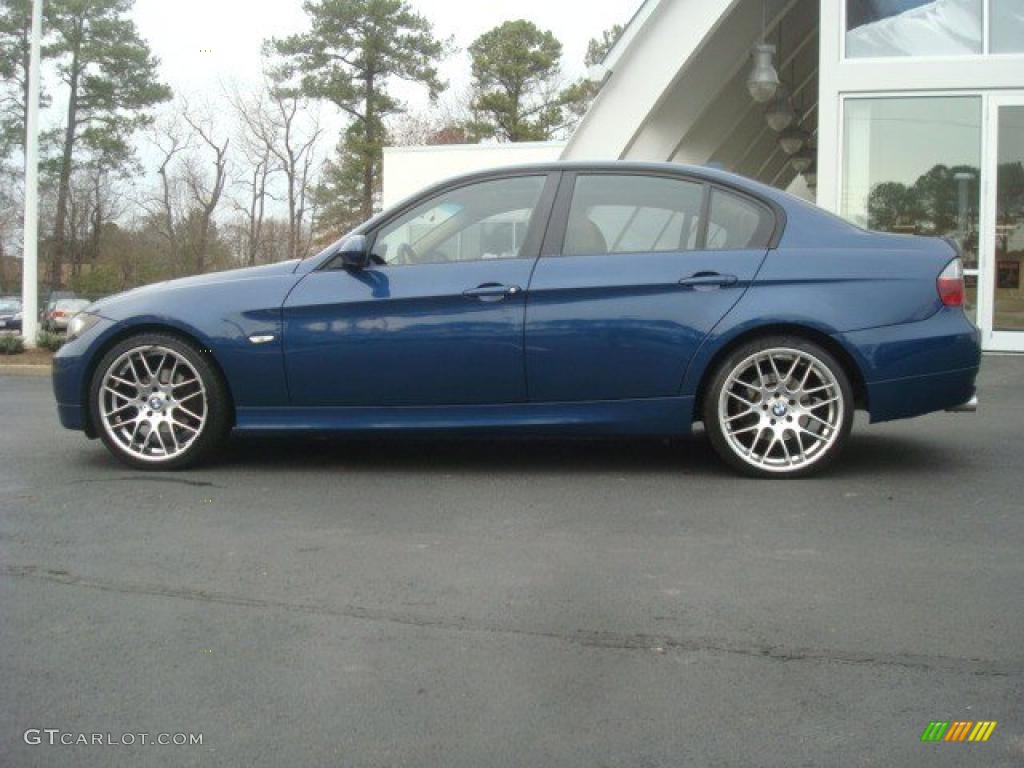 2006 3 Series 325i Sedan - Mystic Blue Metallic / Beige photo #6