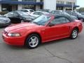 2003 Torch Red Ford Mustang V6 Convertible  photo #20