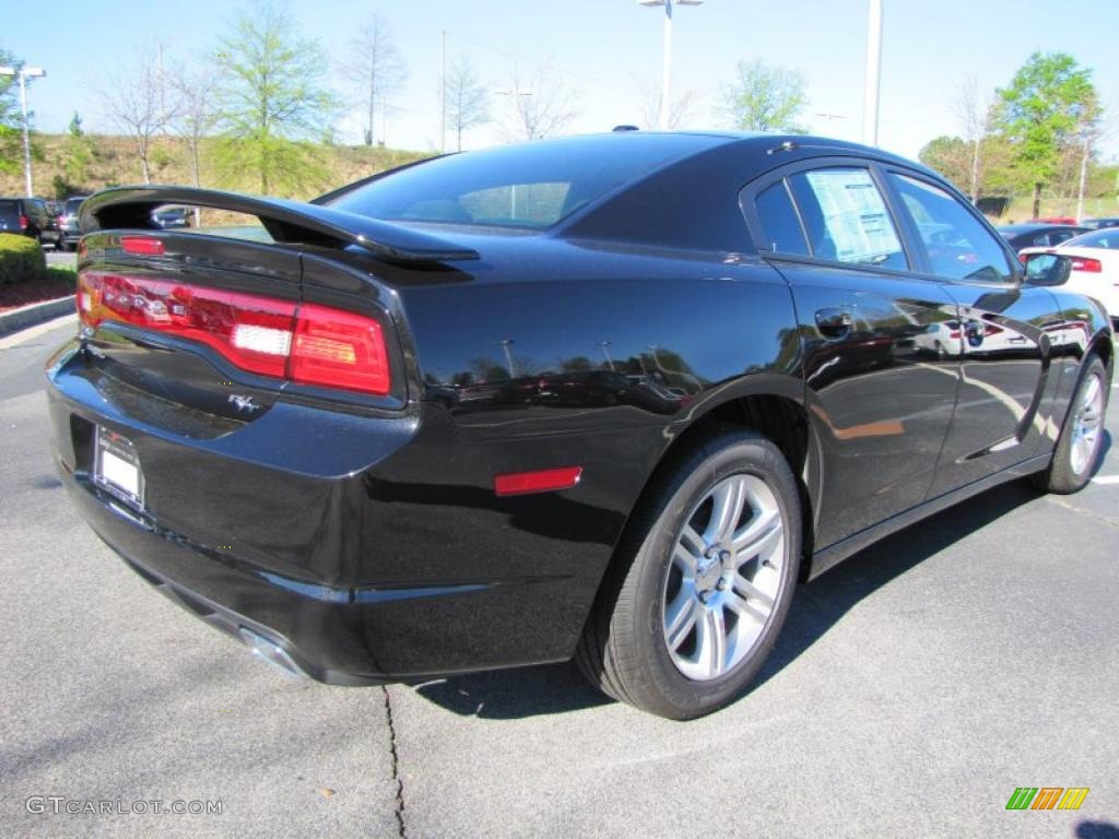 2011 Charger R/T - Brilliant Black Crystal Pearl / Black photo #3