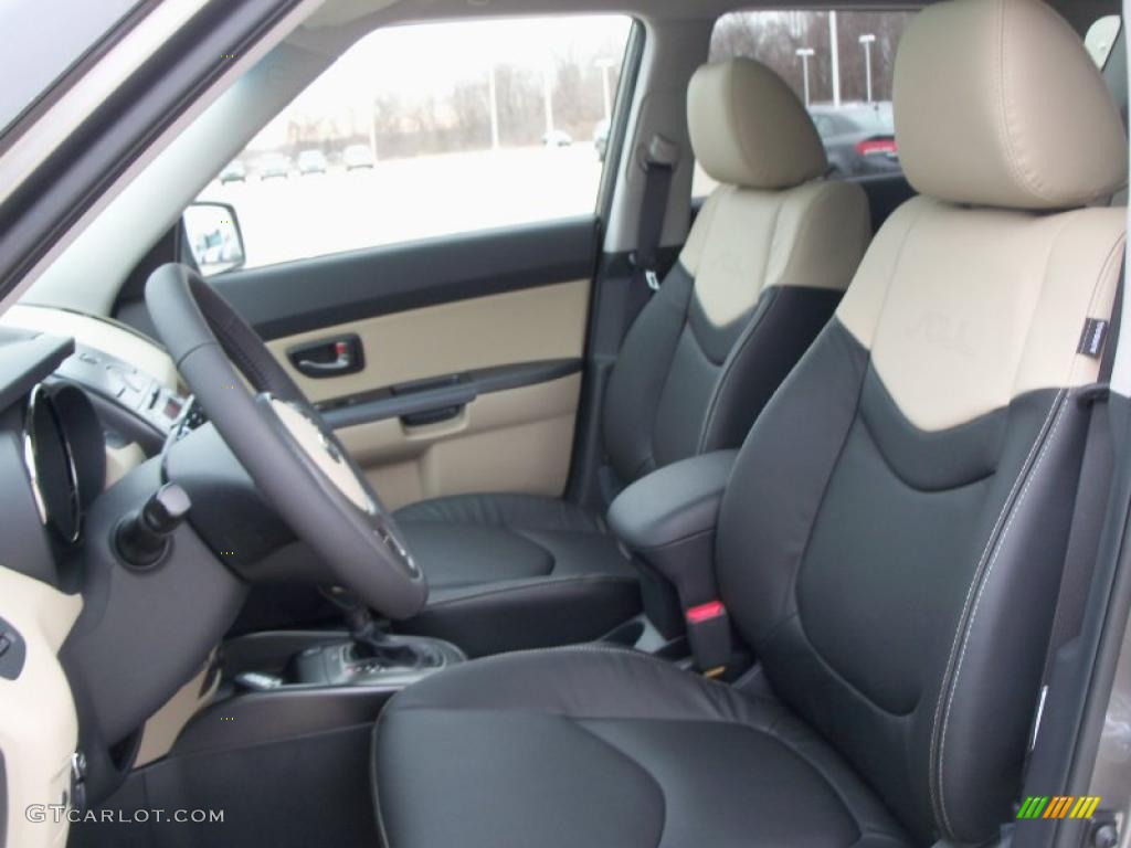 Sand/Black Premium Leather Interior 2011 Kia Soul ! Photo #47678167