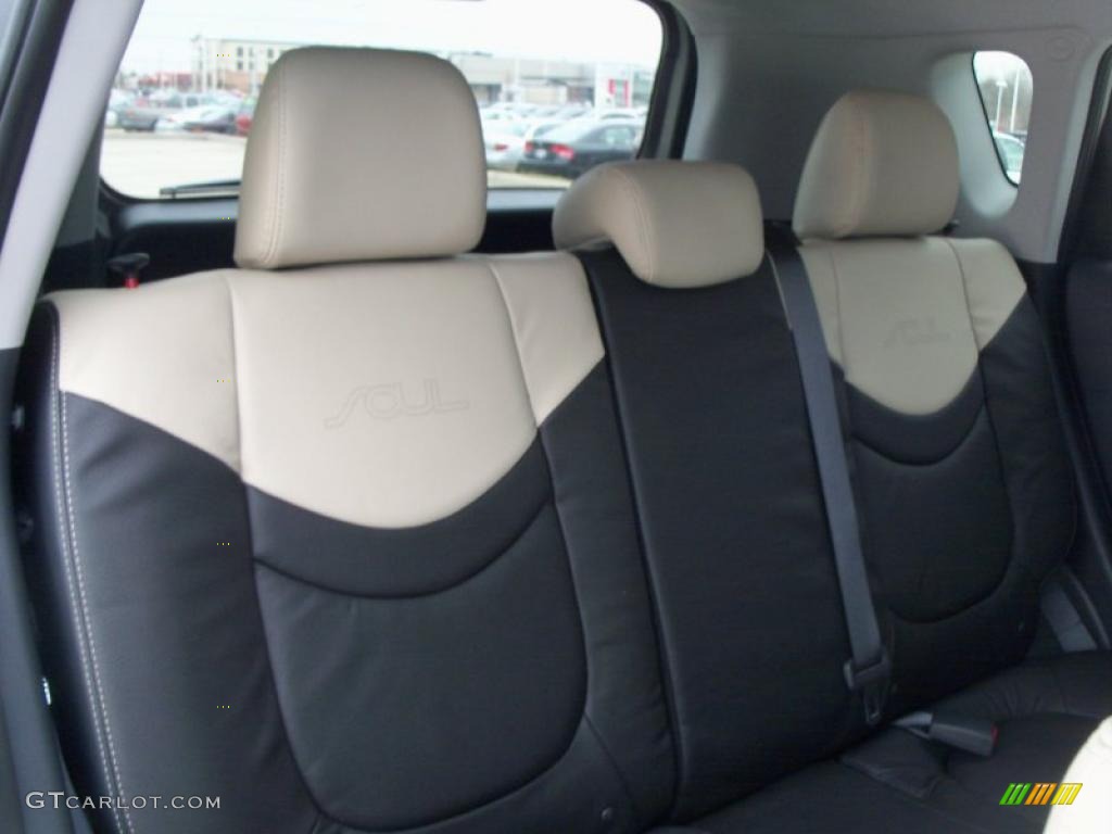Sand/Black Premium Leather Interior 2011 Kia Soul ! Photo #47678205