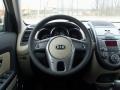 2011 Kia Soul Sand/Black Premium Leather Interior Steering Wheel Photo
