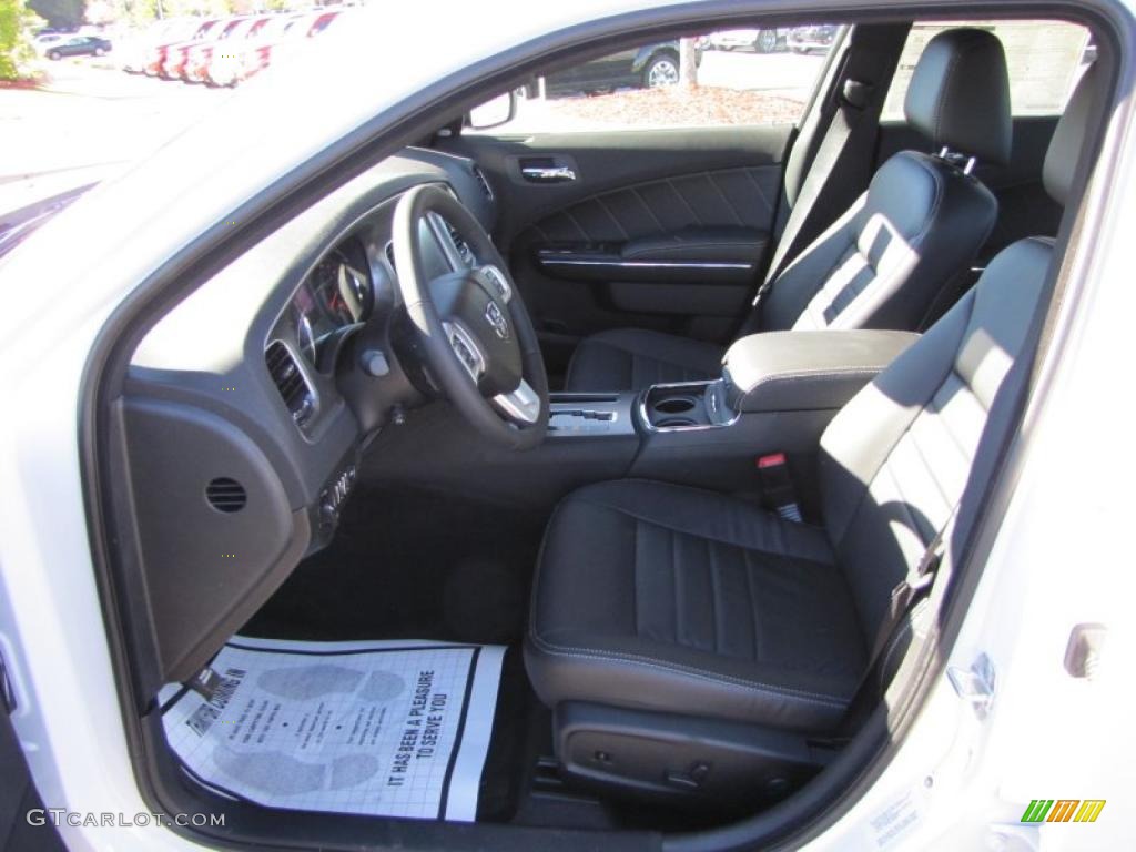 Black Interior 2011 Dodge Charger R/T Plus Photo #47678575