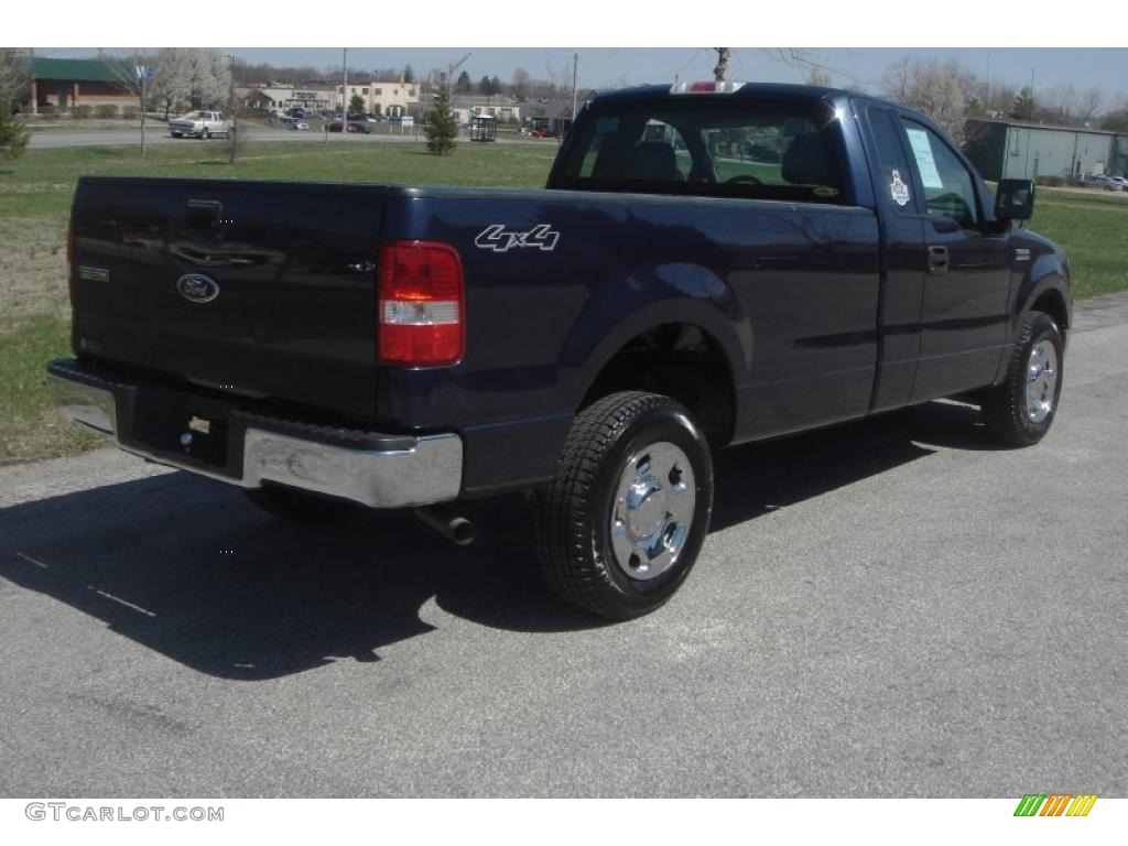 2004 F150 XL Regular Cab 4x4 - True Blue Metallic / Dark Flint photo #2