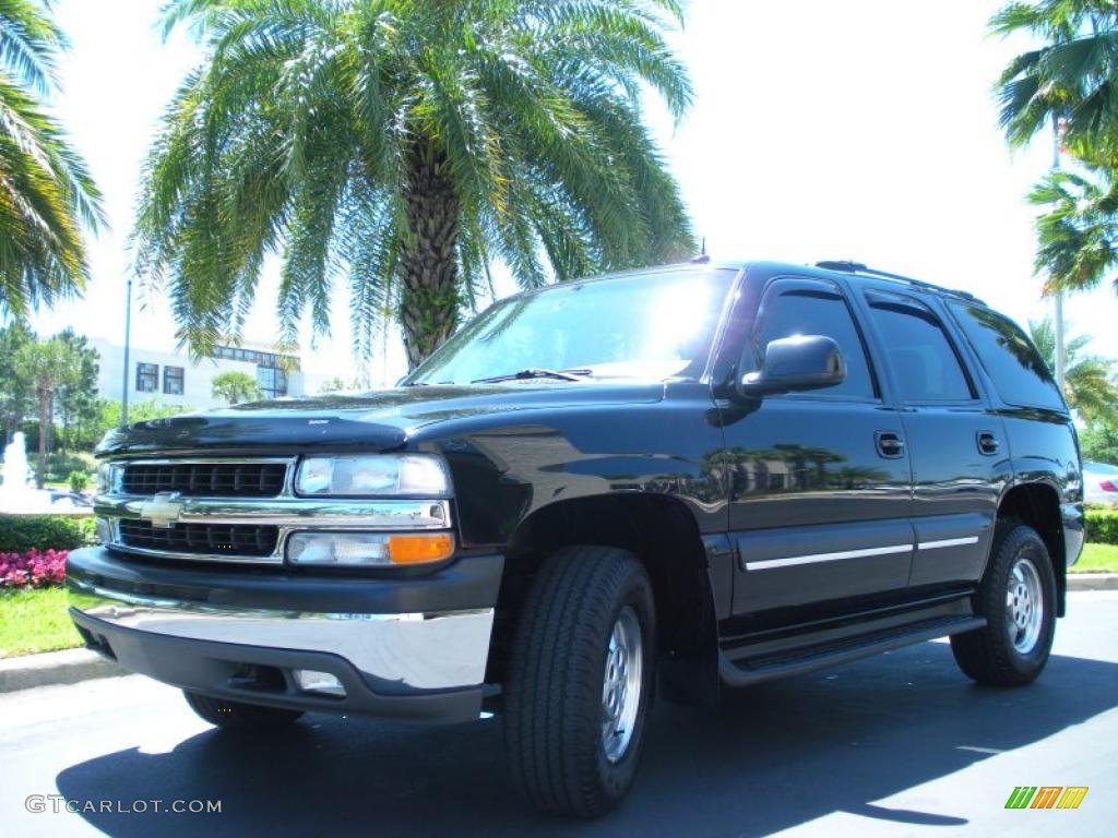 Black 2003 Chevrolet Tahoe LS 4x4 Exterior Photo #47679754