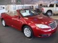 Deep Cherry Red Crystal Pearl 2011 Chrysler 200 Touring Convertible Exterior