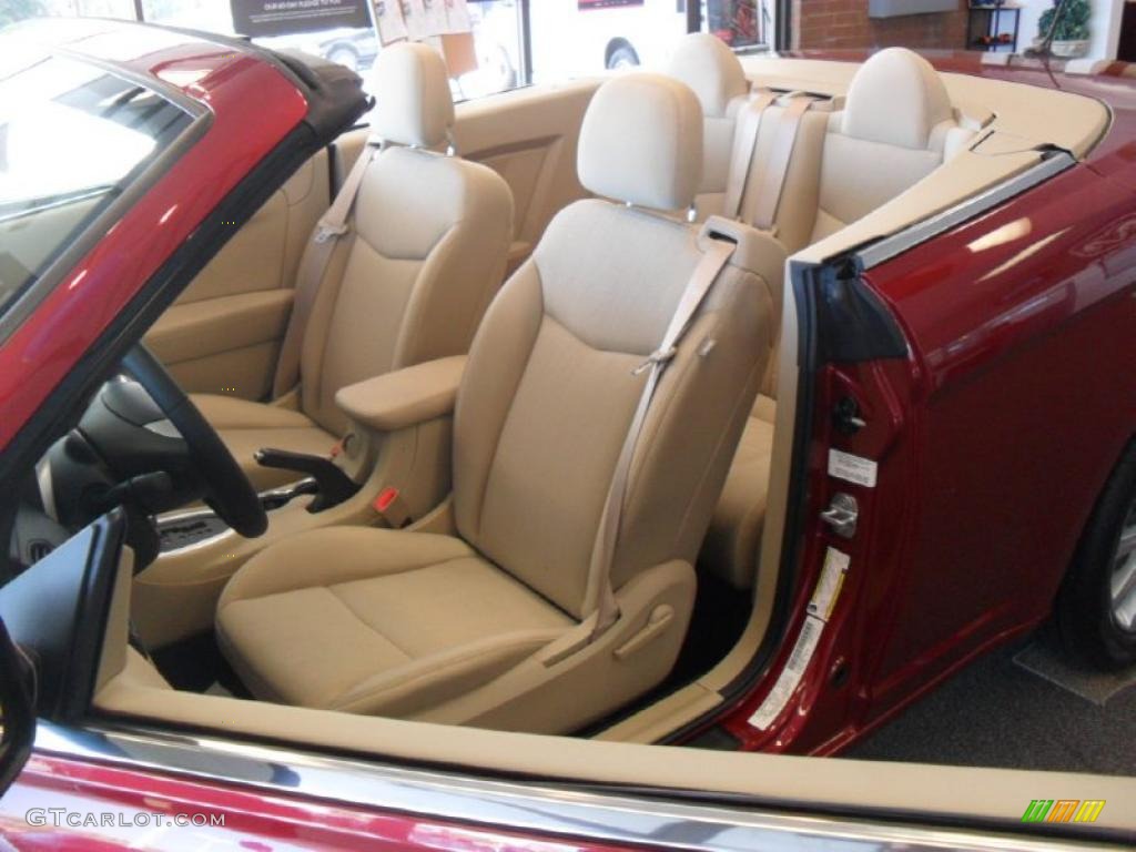 Black/Light Frost Beige Interior 2011 Chrysler 200 Touring Convertible Photo #47680177
