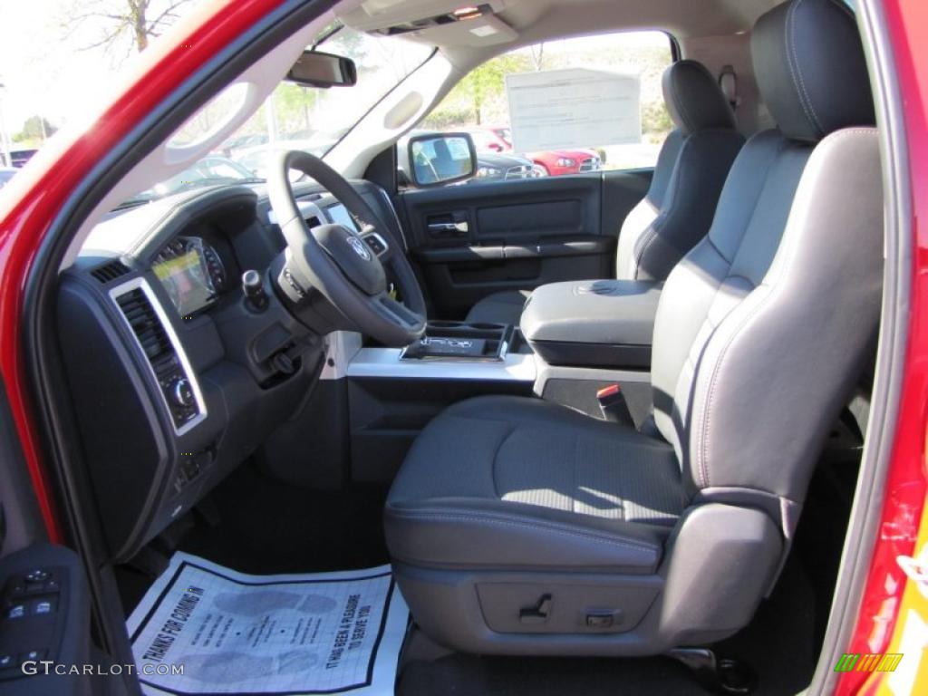 Dark Slate Gray Interior 2011 Dodge Ram 1500 Sport R/T Regular Cab Photo #47680534