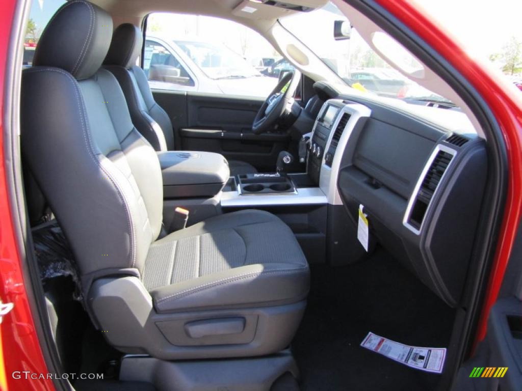 Dark Slate Gray Interior 2011 Dodge Ram 1500 Sport R/T Regular Cab Photo #47680549