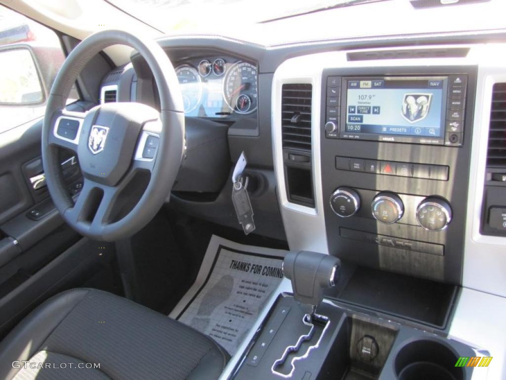 2011 Dodge Ram 1500 Sport R/T Regular Cab Dark Slate Gray Dashboard Photo #47680564