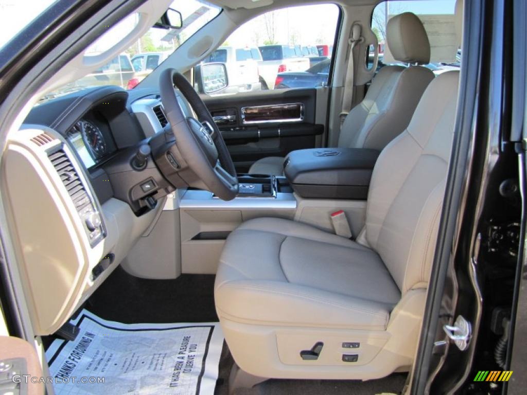 2011 Ram 1500 Laramie Crew Cab - Rugged Brown Pearl / Light Pebble Beige/Bark Brown photo #7