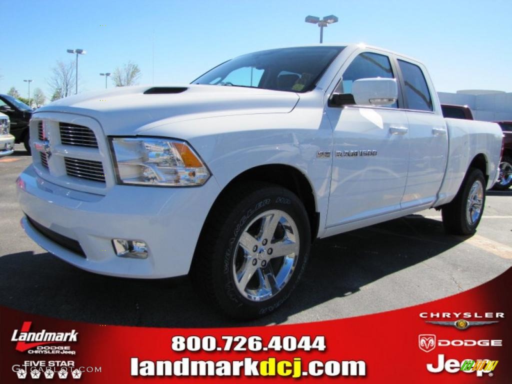 2011 Ram 1500 Sport Quad Cab - Bright White / Dark Slate Gray photo #1