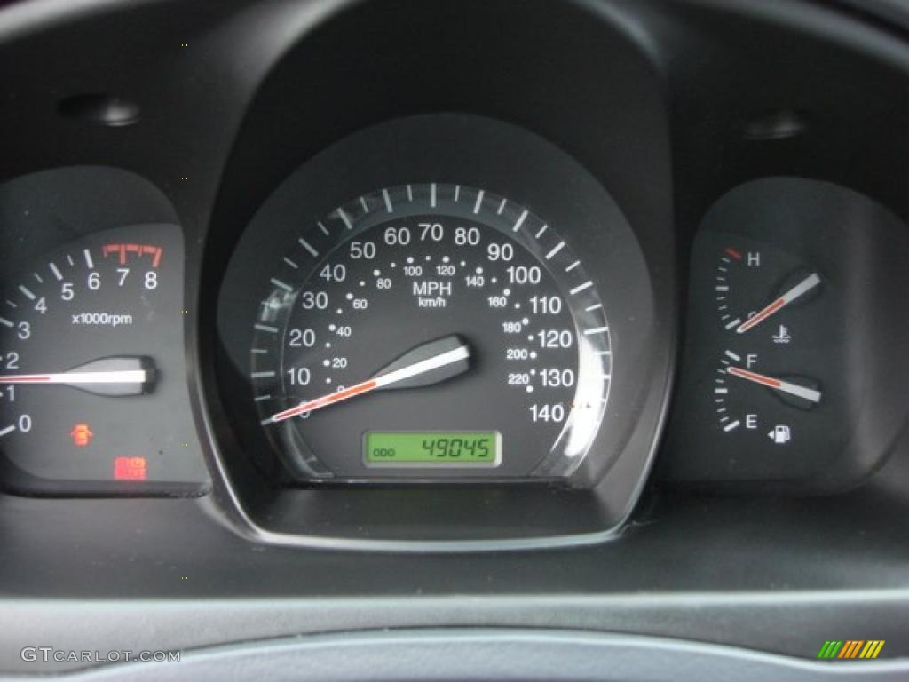 2008 Kia Spectra EX Sedan Gauges Photo #47682268