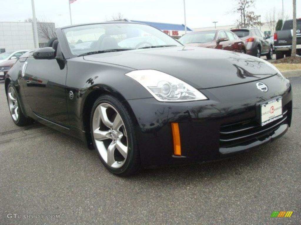 2007 350Z Touring Roadster - Magnetic Black Pearl / Charcoal photo #1