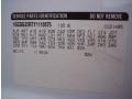 2000 Chevrolet Express G2500 Commercial Info Tag
