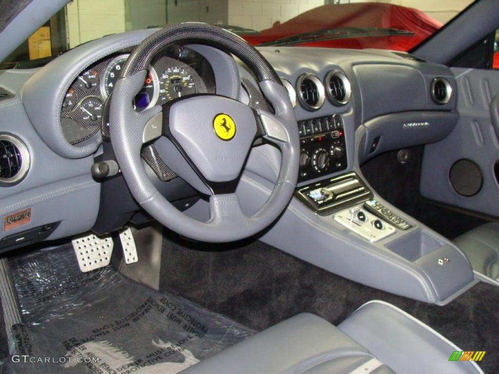 2002 Ferrari 575M Maranello F1 Dark Grey Dashboard Photo #47682694