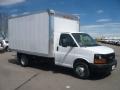 Front 3/4 View of 2011 Savana Cutaway 3500 Commercial Moving Truck