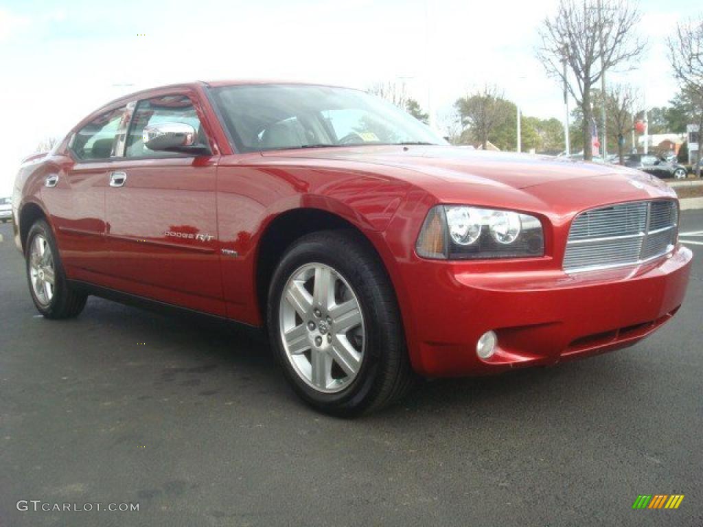 2007 Charger R/T AWD - Inferno Red Crystal Pearl / Dark Slate Gray/Light Graystone photo #1