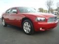 2007 Inferno Red Crystal Pearl Dodge Charger R/T AWD  photo #1