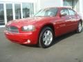 2007 Inferno Red Crystal Pearl Dodge Charger R/T AWD  photo #6