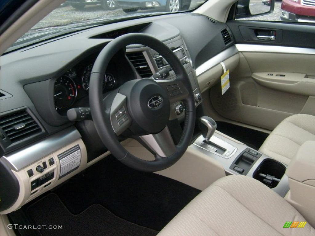 Warm Ivory Interior 2011 Subaru Outback 2.5i Premium Wagon Photo #47684689