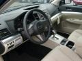 Warm Ivory 2011 Subaru Outback 2.5i Premium Wagon Interior Color