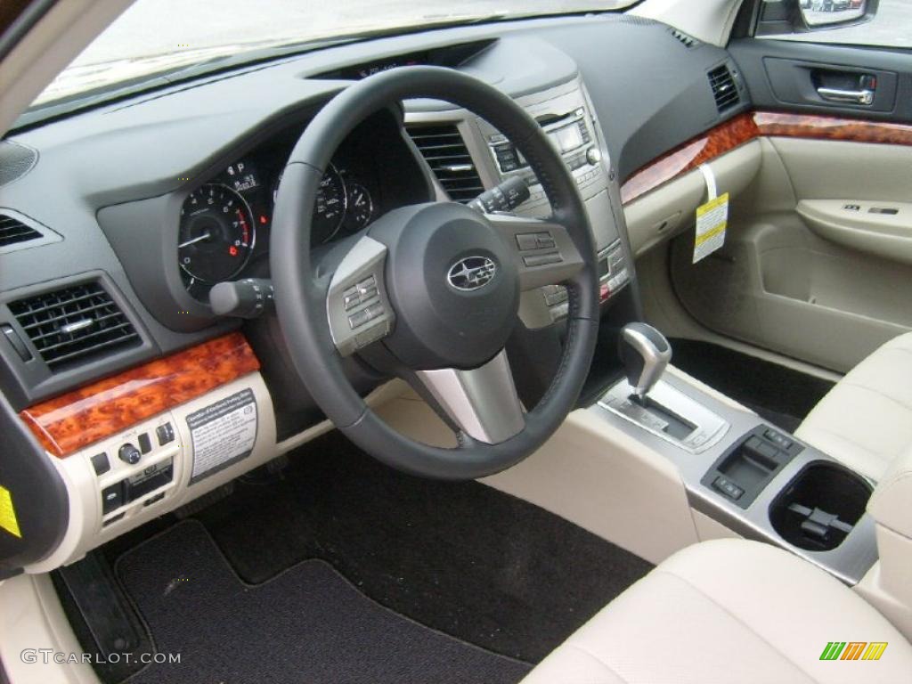 Warm Ivory Interior 2011 Subaru Outback 2.5i Limited Wagon Photo #47685268
