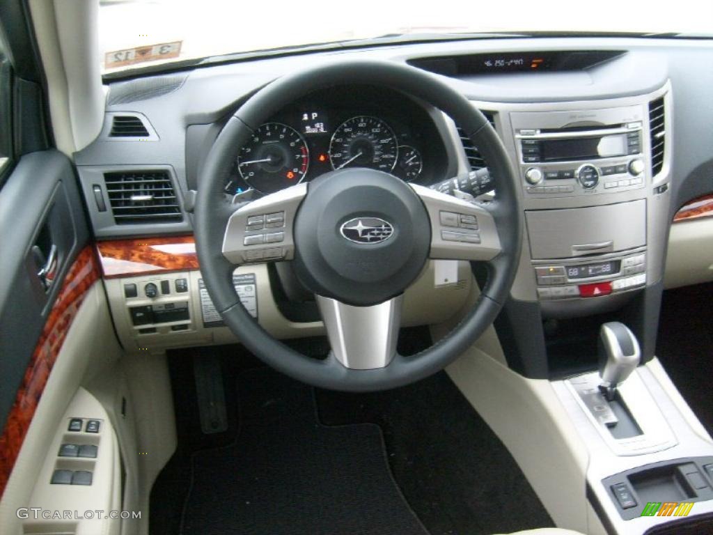 2011 Subaru Outback 2.5i Limited Wagon Warm Ivory Dashboard Photo #47685301