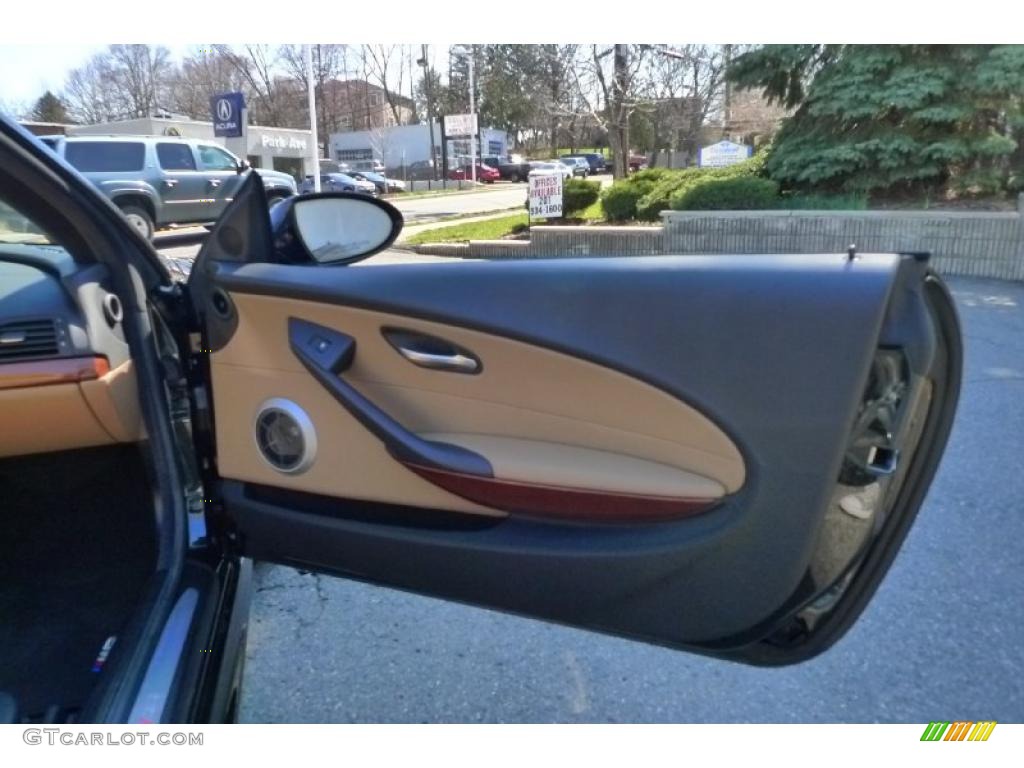 2008 BMW M6 Convertible Sepang Beige Door Panel Photo #47685430