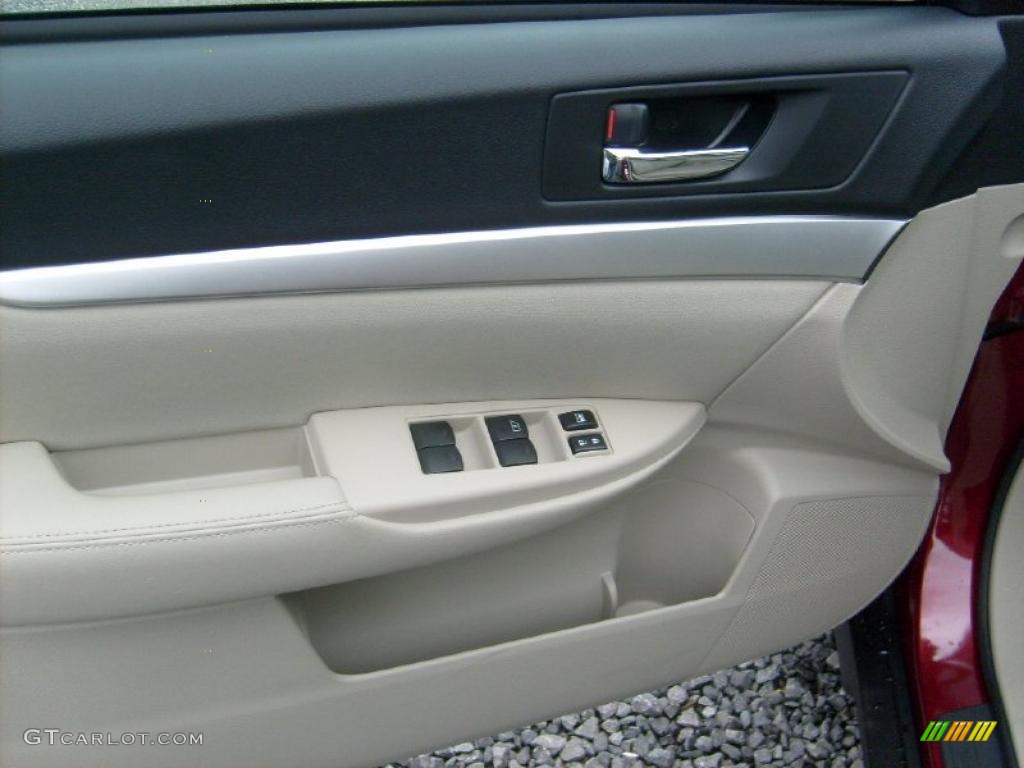 2011 Outback 2.5i Premium Wagon - Ruby Red Pearl / Warm Ivory photo #13