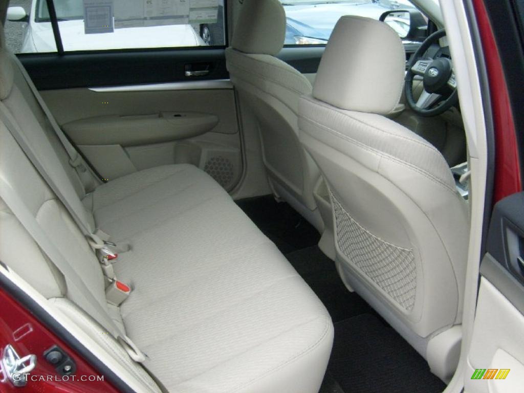 2011 Outback 2.5i Premium Wagon - Ruby Red Pearl / Warm Ivory photo #17