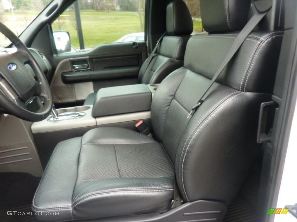 Black Interior 2007 Ford F150 FX4 SuperCab 4x4 Photo #47685973
