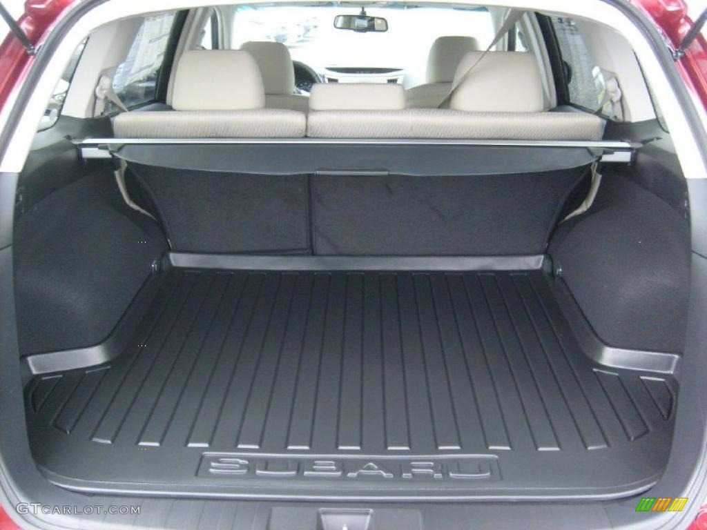 2011 Outback 2.5i Premium Wagon - Ruby Red Pearl / Warm Ivory photo #5