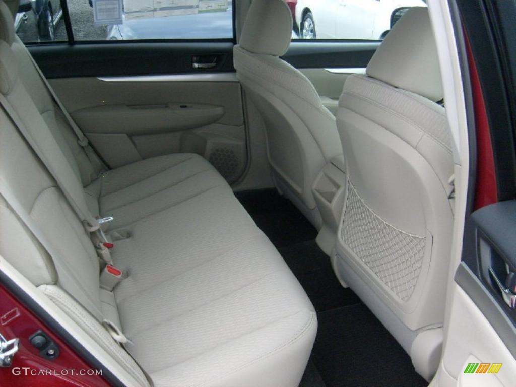 2011 Outback 2.5i Premium Wagon - Ruby Red Pearl / Warm Ivory photo #16