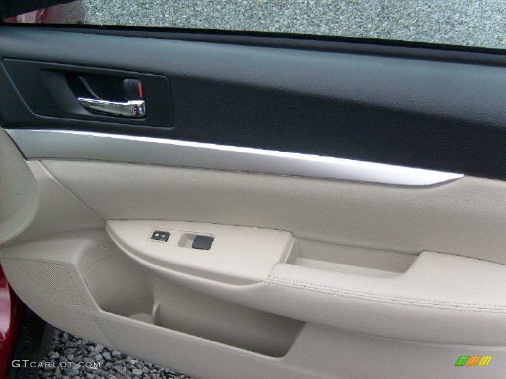 2011 Outback 2.5i Premium Wagon - Ruby Red Pearl / Warm Ivory photo #17