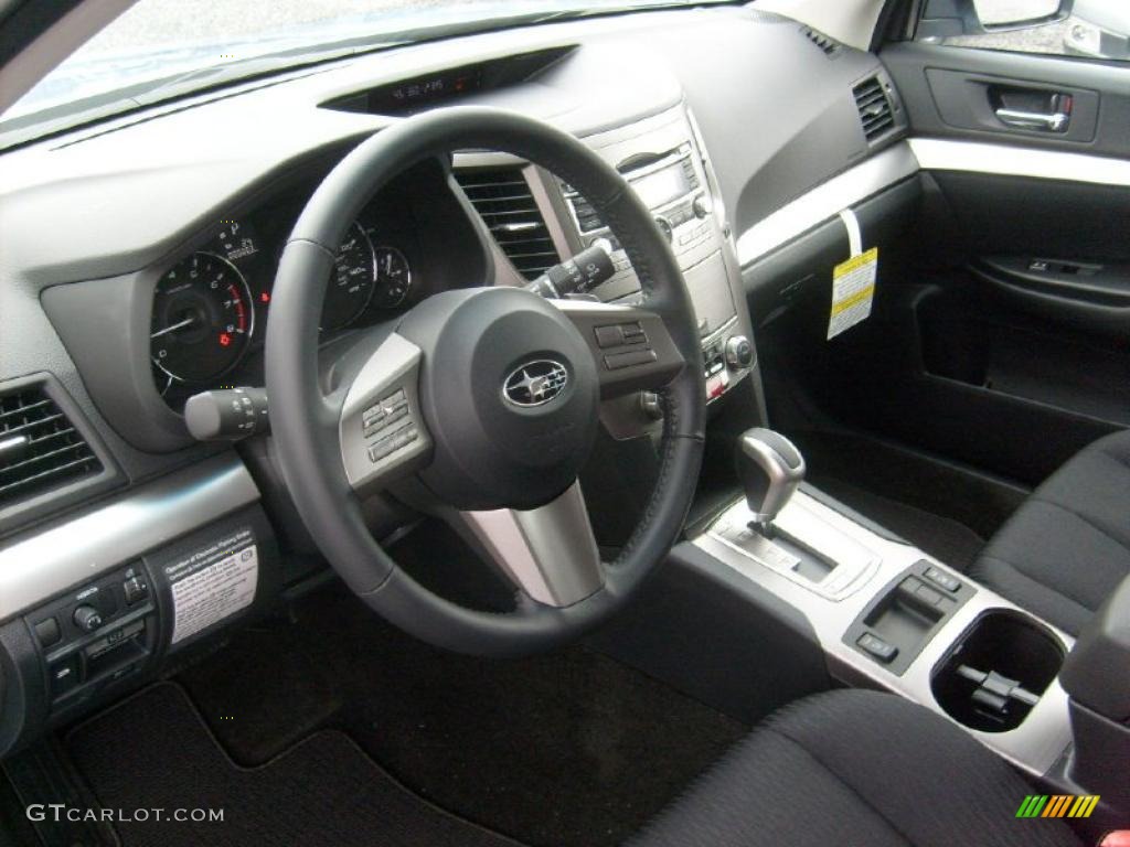Off Black Interior 2011 Subaru Outback 2.5i Premium Wagon Photo #47686825