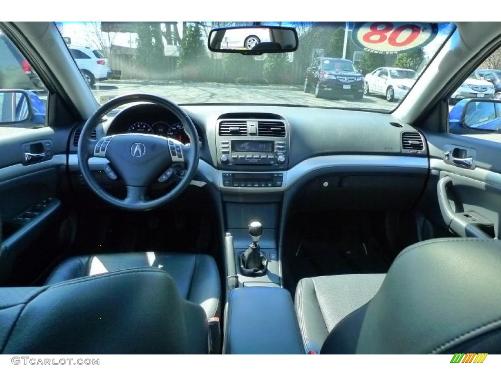 2008 Acura TSX Sedan Ebony Dashboard Photo #47687287