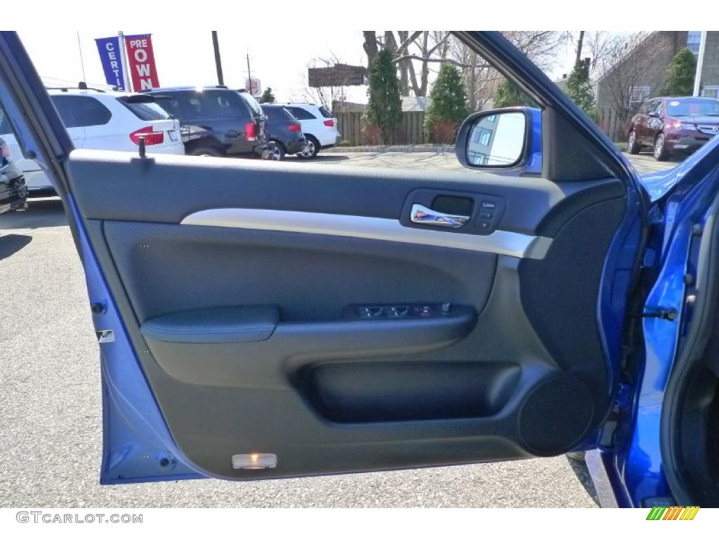 2008 Acura TSX Sedan Ebony Door Panel Photo #47687302