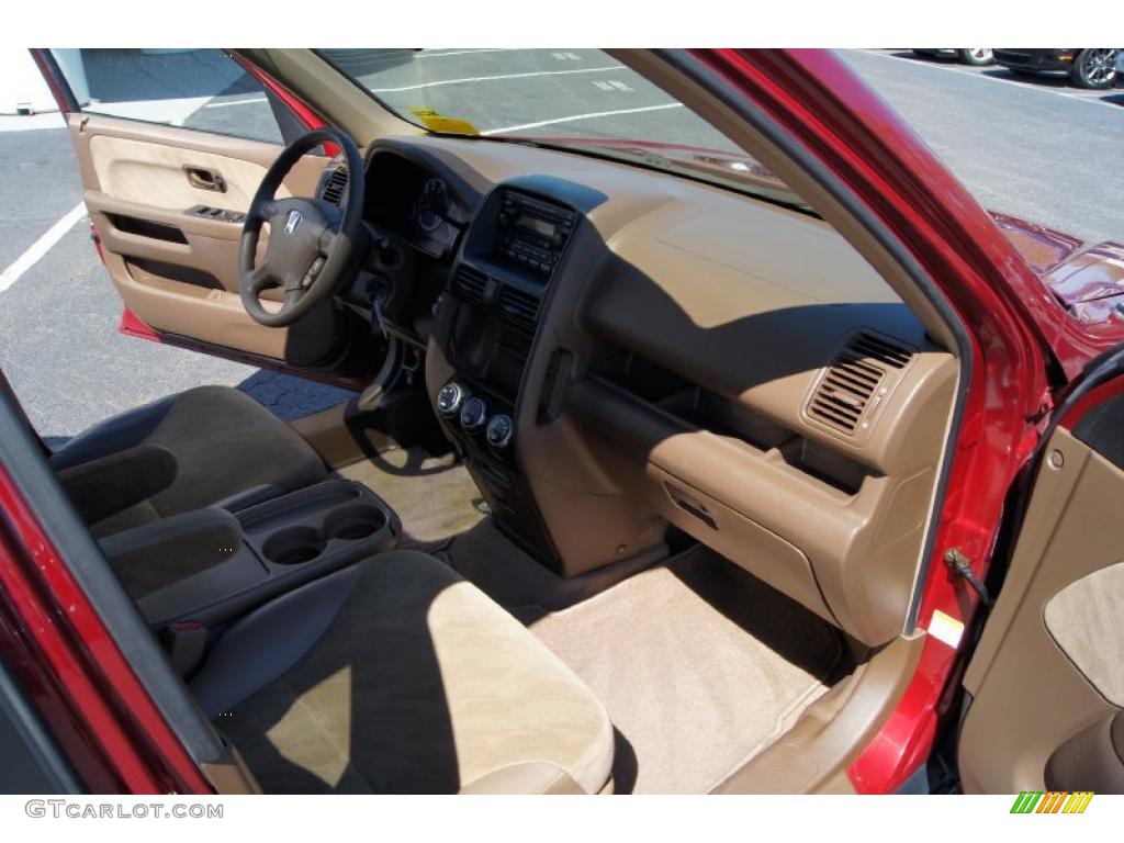 2002 CR-V EX 4WD - Chianti Red Pearl / Saddle photo #15