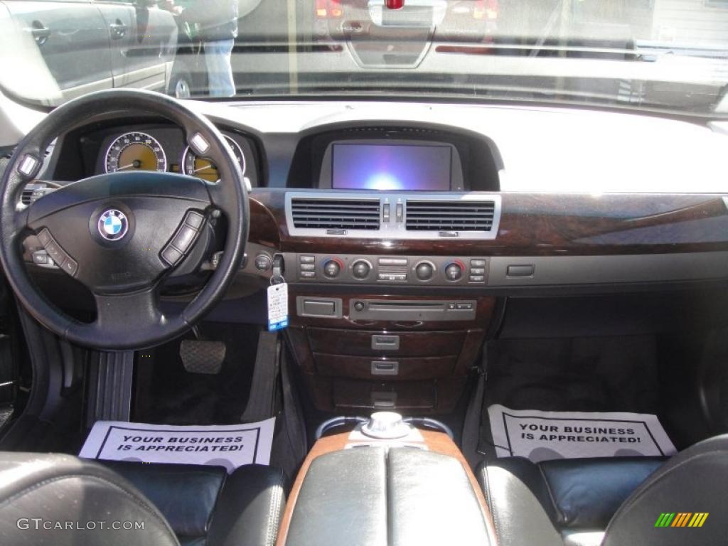 2003 7 Series 745i Sedan - Jet Black / Black/Natural Brown photo #25