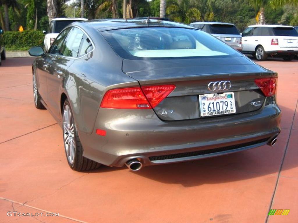 2012 A7 3.0T quattro Prestige - Dakota Grey Metallic / Velvet Beige photo #4