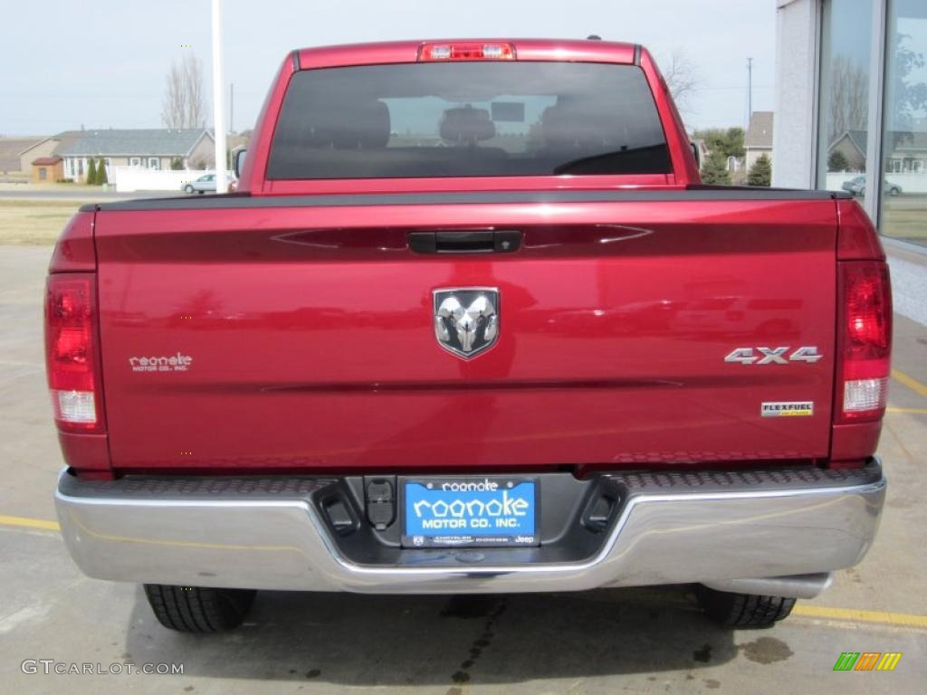 2011 Ram 1500 ST Quad Cab 4x4 - Deep Cherry Red Crystal Pearl / Dark Slate Gray/Medium Graystone photo #11