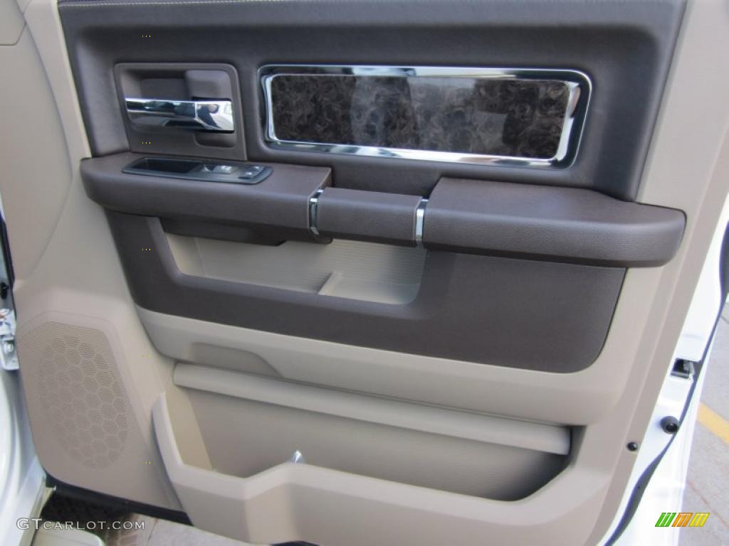 2011 Ram 3500 HD Laramie Longhorn Crew Cab 4x4 Dually - Bright White / Light Pebble Beige/Bark Brown photo #19