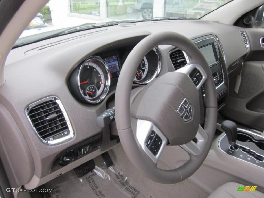 2011 Dodge Durango Crew Lux 4x4 Dark Graystone/Medium Graystone Steering Wheel Photo #47690010