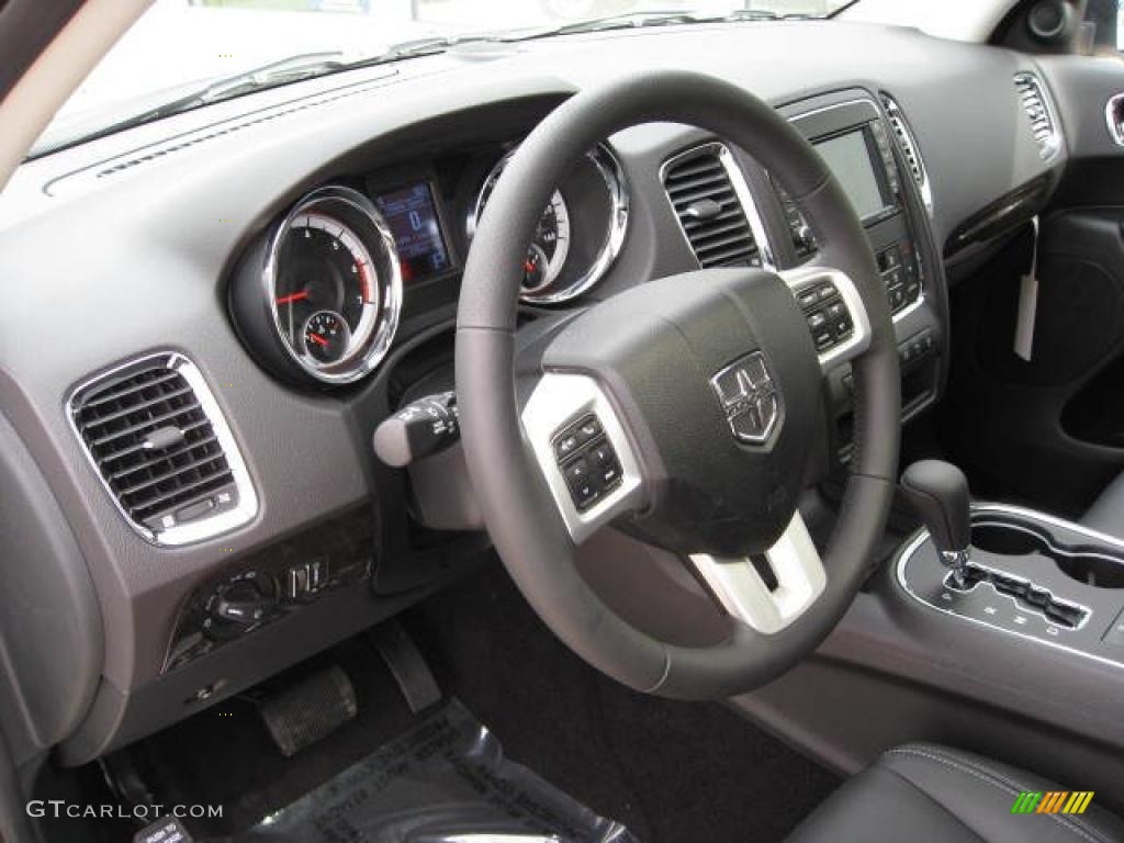 2011 Dodge Durango Citadel 4x4 Black Steering Wheel Photo #47690397