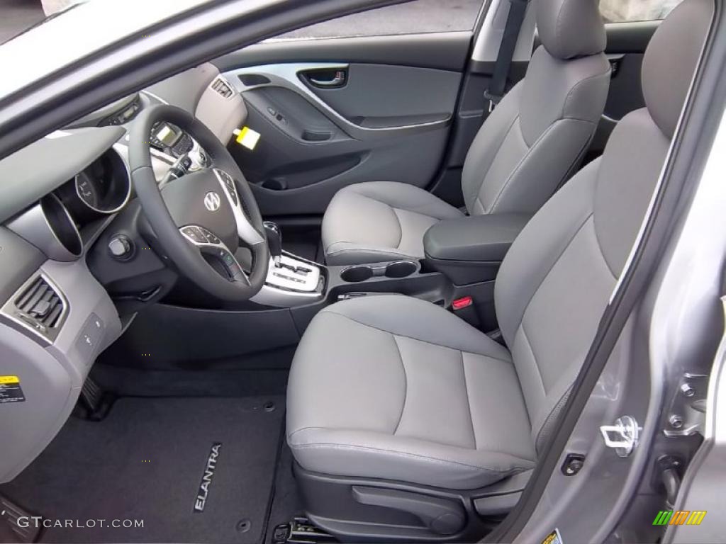 Gray Interior 2011 Hyundai Elantra Limited Photo #47690751
